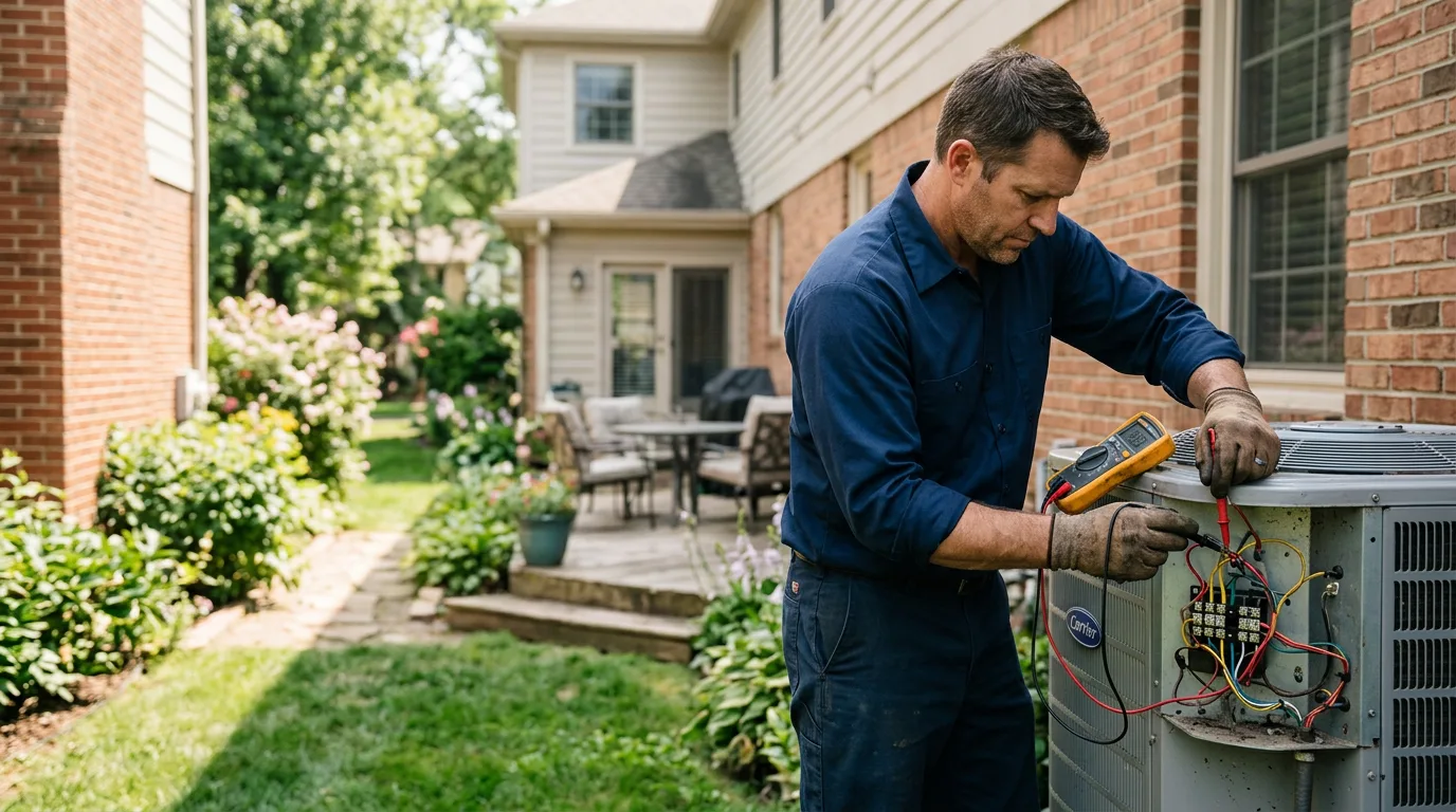 HVAC technician working near Fulton, CA